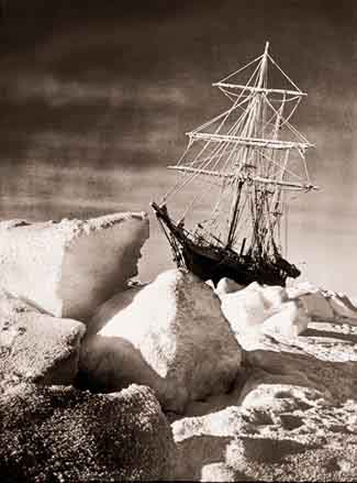 l'Endurance recouverte de givre